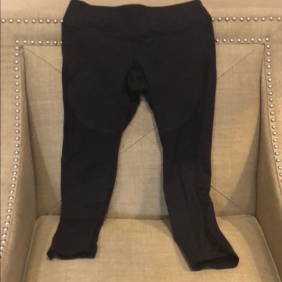 Splits59 Pants - Splits59 Black Mesh Capri Leggings